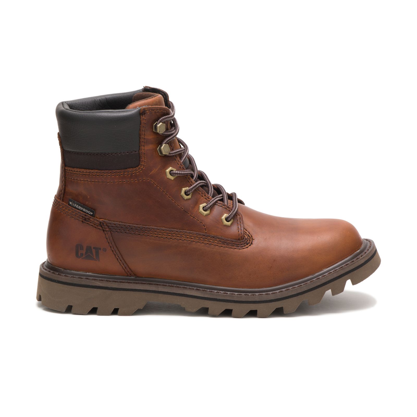 Caterpillar Deplete Waterproof Philippines - Mens Work Boots - Brown 91784YHXD